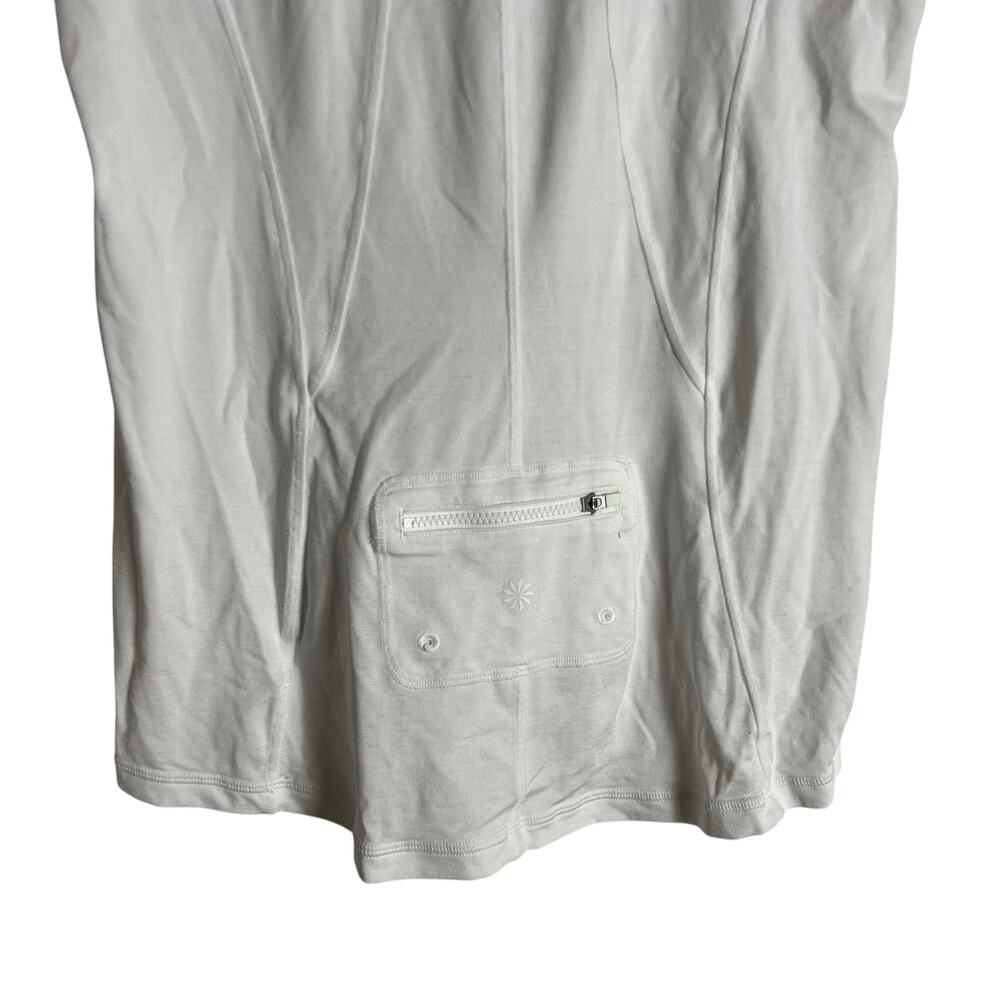 Athleta Pacifica White Short Sleeve Swim Surf Athletic Tee Size Medium - Picture 6 of 8